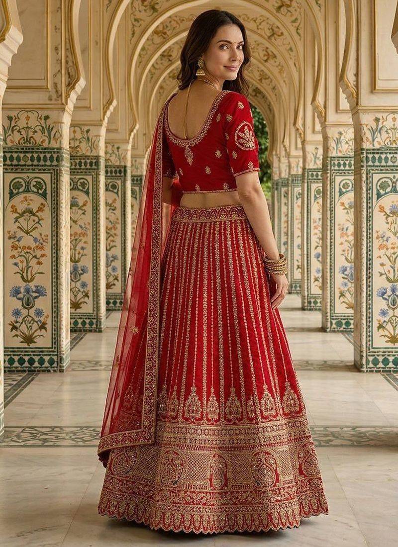 Designer Bollywood Style Wedding Wear Lehenga Choli