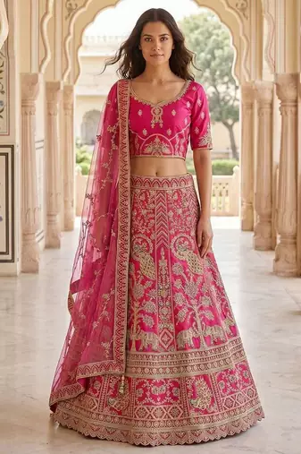 Designer Bollywood Style Wedding Wear Lehenga Choli