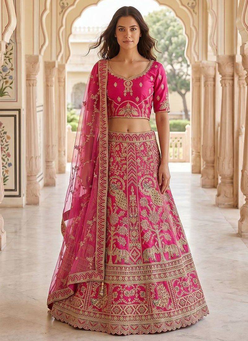Designer Bollywood Style Wedding Wear Lehenga Choli