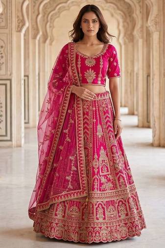 Designer Bollywood Style Wedding Wear Lehenga Choli