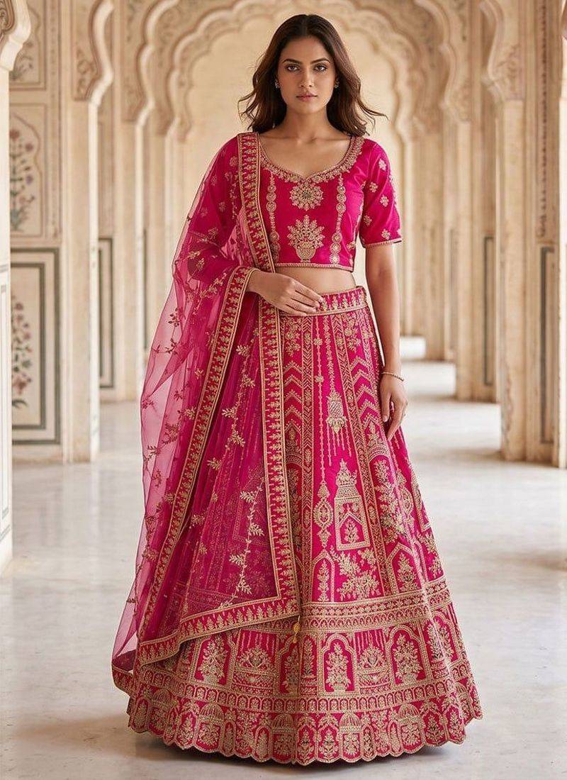 Designer Bollywood Style Wedding Wear Lehenga Choli