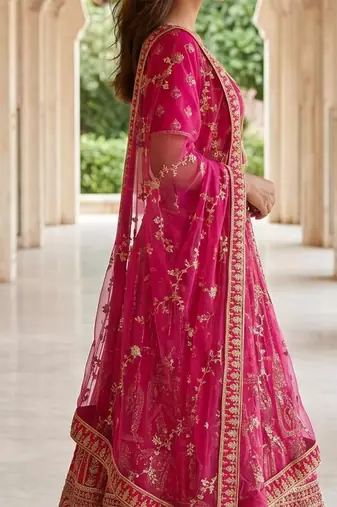 Designer Bollywood Style Wedding Wear Lehenga Choli