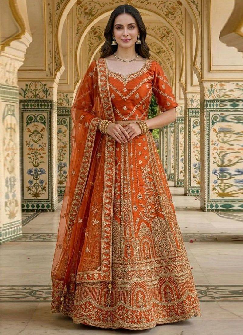 Designer Bollywood Style Wedding Wear Lehenga Choli
