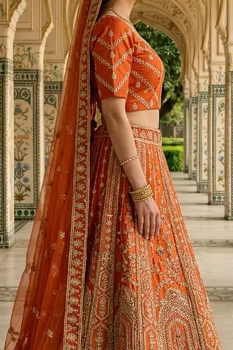 Designer Bollywood Style Wedding Wear Lehenga Choli