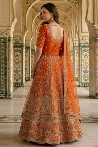 Designer Bollywood Style Wedding Wear Lehenga Choli