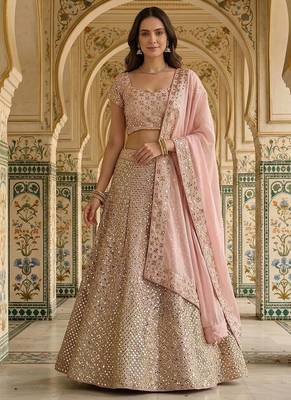 Designer Bollywood Style Wedding Wear Lehenga Choli 1