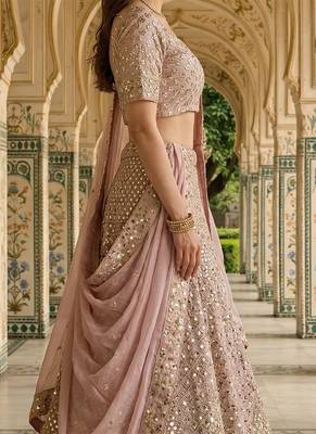 Designer Bollywood Style Wedding Wear Lehenga Choli 2