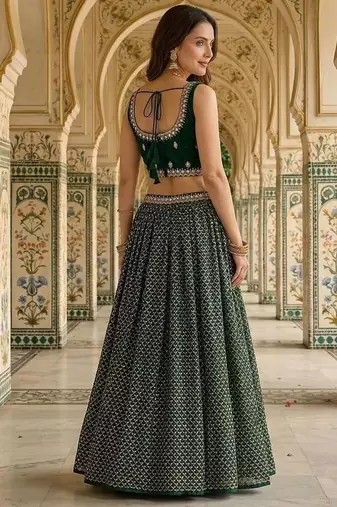 Designer Bollywood Style Wedding Wear Lehenga Choli