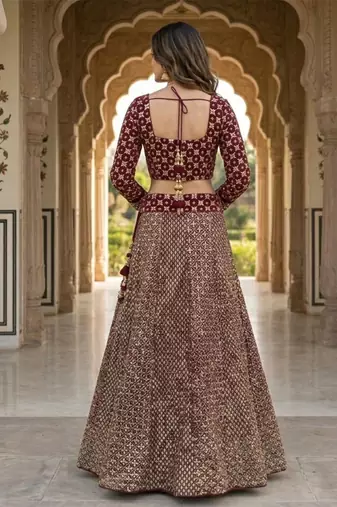 Designer Bollywood Style Wedding Wear Lehenga Choli