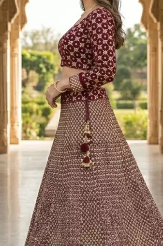 Designer Bollywood Style Wedding Wear Lehenga Choli
