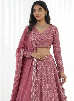 Designer Bollywood Style Wedding Wear Lehenga Choli 2