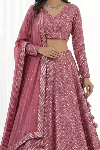 Designer Bollywood Style Wedding Wear Lehenga Choli