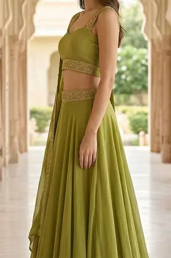 Designer Bollywood Style Wedding Wear Lehenga Choli