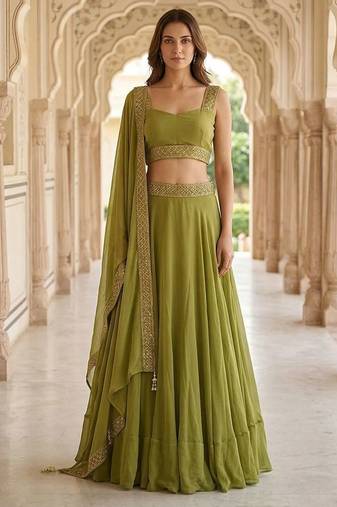Designer Bollywood Style Wedding Wear Lehenga Choli