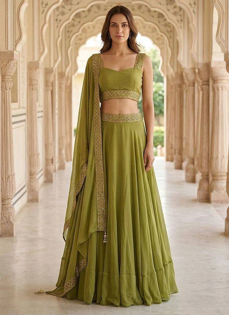 Designer Bollywood Style Wedding Wear Lehenga Choli