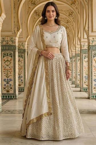 Designer Bollywood Style Wedding Wear Lehenga Choli
