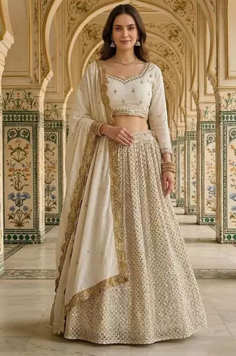 Designer Bollywood Style Wedding Wear Lehenga Choli