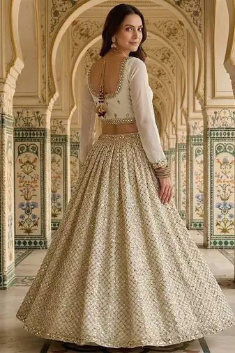 Designer Bollywood Style Wedding Wear Lehenga Choli