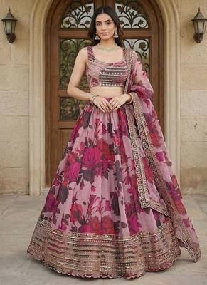 Designer Bollywood Style Wedding Wear Lehenga Choli 2