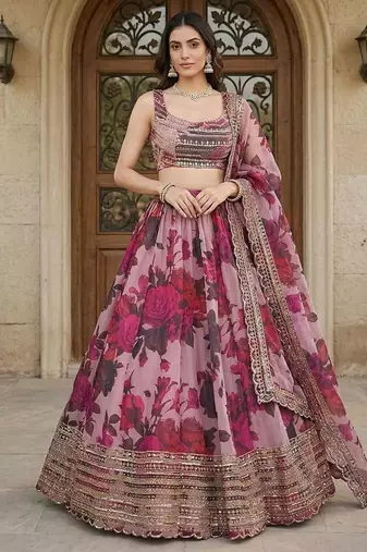Designer Bollywood Style Wedding Wear Lehenga Choli