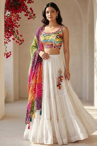 Designer Bollywood Style Wedding Wear Lehenga Choli