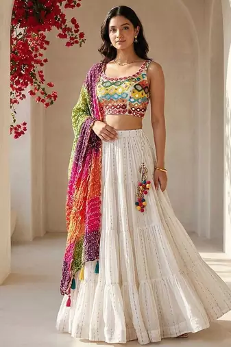 Designer Bollywood Style Wedding Wear Lehenga Choli
