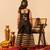 Black gota patti embroidered cotton sharara set