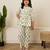 Off white printed cotton co ord set