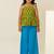 Mehendi green printed cotton co ord set