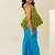 Mehendi green printed cotton co ord set