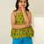 Mehendi green printed cotton co ord set