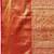 Golden woven silk blend ethnic saree with blouse piece