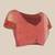 Pink woven silk blend ethnic saree with blouse piece