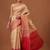 Cream woven art silk traditional saree with blouse piece