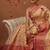 Cream woven art silk traditional saree with blouse piece