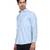 Blue solid casual shirt