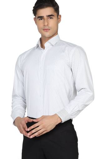 White stripes formal shirt