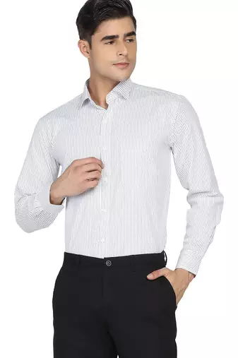White stripes formal shirt