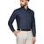 Blue soft cotton solid shirt
