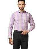 Purple check shirt