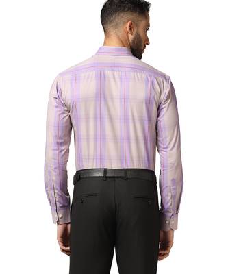Purple check shirt 2