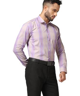 Purple check shirt 4