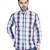 Blue checkered casual shirt