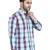 Blue checkered casual shirt