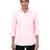 Pink solid casual shirt