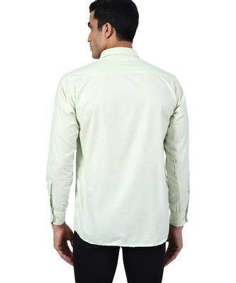 Green solid shirt 3