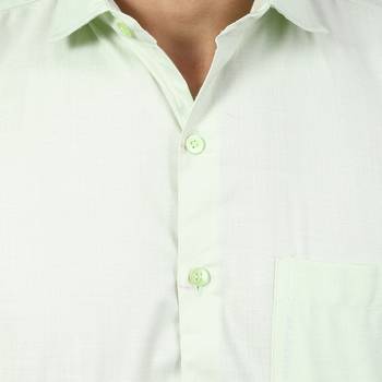 Green solid shirt 5
