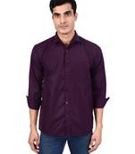Purple solid shirt