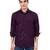 Purple solid shirt