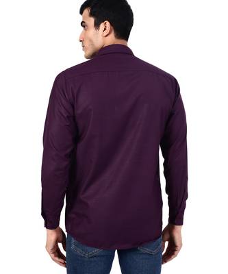 Purple solid shirt 2
